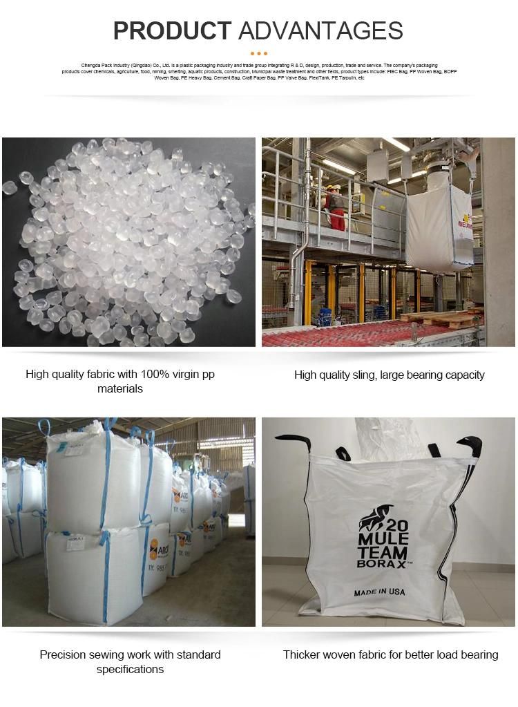 100% Virgin Laminated PP Jumbo Bag FIBC Bulk Bag