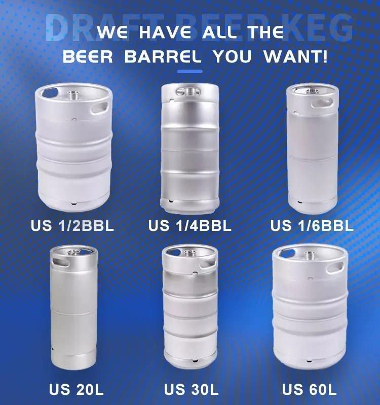 20L 30L 50L Euro Food Grade Stainless Steel Empty Barrel Kegs Draft Beer Keg Prices