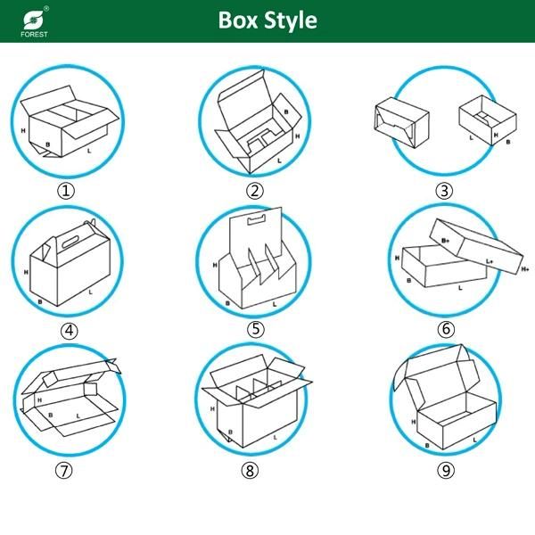 Customize Paper Gift Box with Glossy Lamination and Color Printing for Packaging