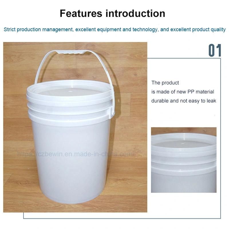 Food Grade Plastic Storage Container Yogurt Bucket 1liter with Lid