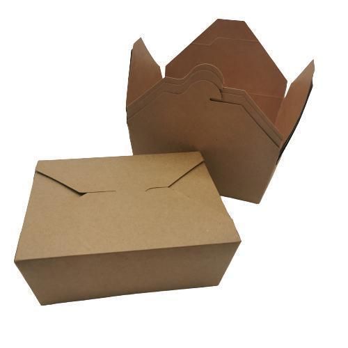 Biodegradable Take Away Kraft Paper Menu Boxes