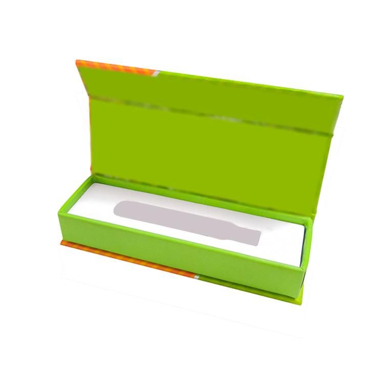 Vape Cartridge Packaging with Child Proof Button Slide Cartridge Box