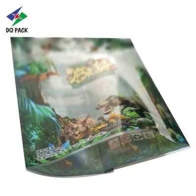 Dq Pack Custom Logo Mylar Bag Candy Food Packaging Bag Side Gusset Bag for Gel Candy Packaging