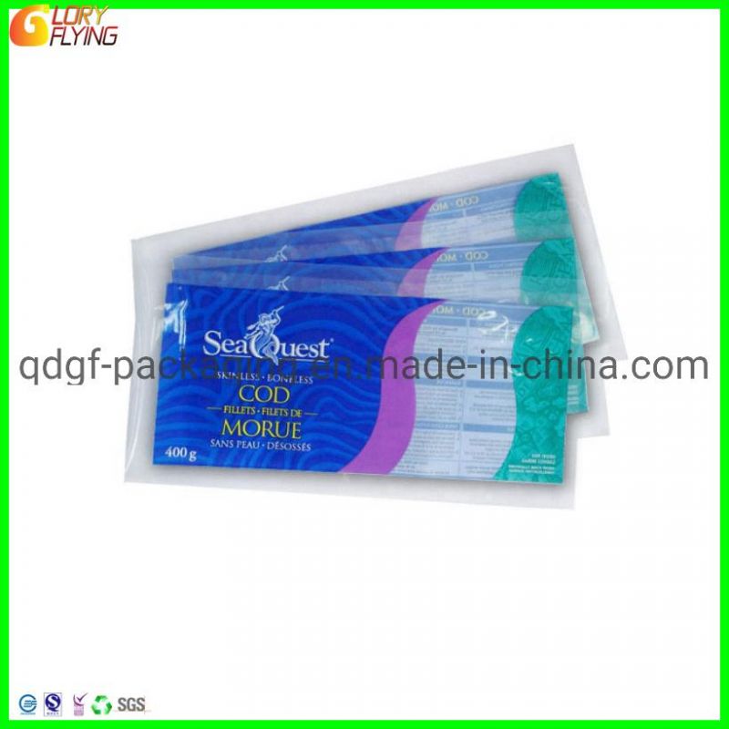 Plastic Vacuum Bag Three-Side Sealed Bag for Frozen Food Packaging