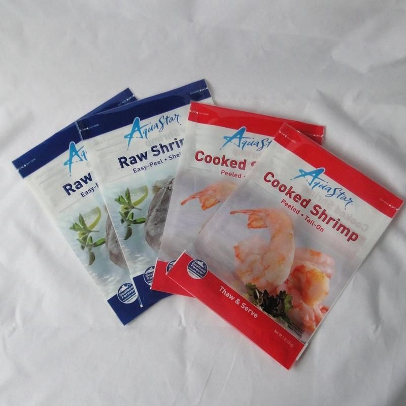 Plastic Bag Three Side Seal Pouch Frozen Seafood Packaging Bag