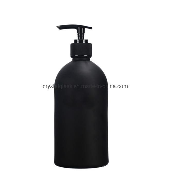 500ml Empty Glass Pump Bottle 16 Ounce Pump Bottle Soap Dispenser Refillable Containers