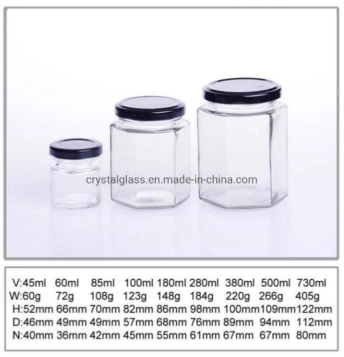 Food Grade 100ml 200ml 300ml 500ml 600ml Smooth Glass Jar Mason Jar with Tin Lid