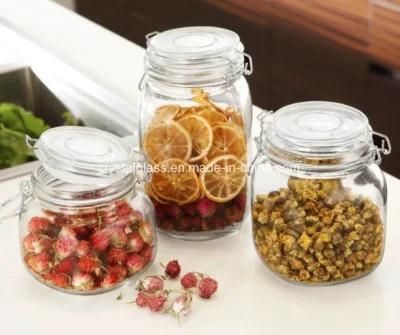 Heat- Resistant Food Glass Bottle Glass Mug Storage Jar 500/1000ml