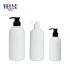 Bottle White Boston Round Plastic Shampoo Bottles with Customized Logo Printing