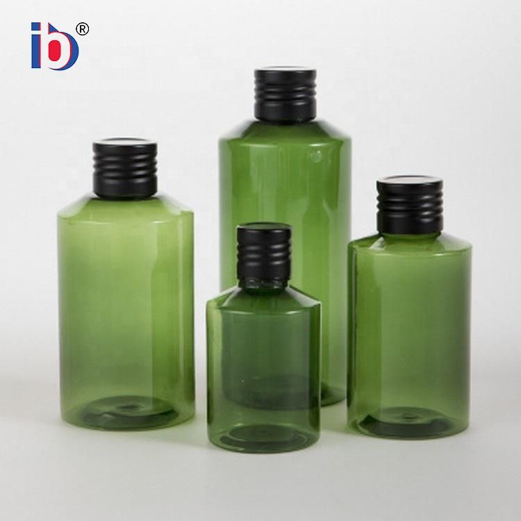 Customized Best Selling Pet Green Cosmetic Bottle Square Small Plastic Bottles