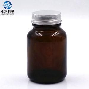 120ml Wide Mouth Amber Glass Bottle with Screw Cap for Medicine