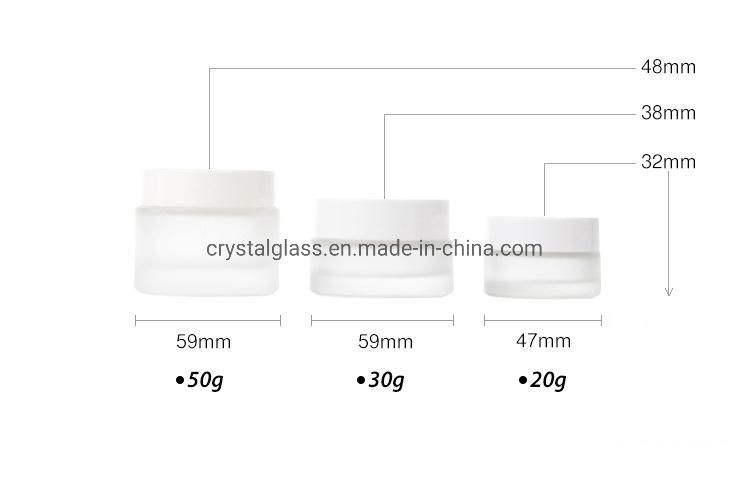 20ml 30ml 60ml 80ml 100ml 120ml Glass Lotion Bottle for Cosmetic Packing