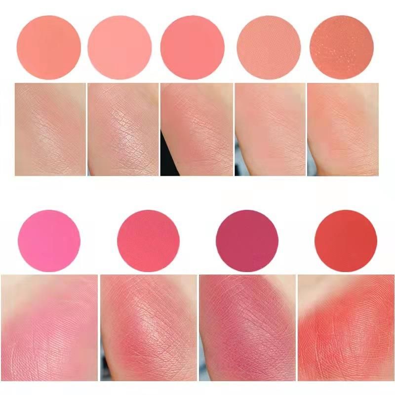 S9 European and American Hot-Selling 9-Color Blush Ins Net Red Contour Trimming Base Pearl Matte Peach Makeup Bean Paste Color