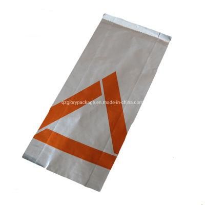 Aluminum Foiled Line PE Coated White Kraft Paper Bag Chicken Packaging Bags Aluminum Foil Bag