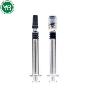 1ml 2.25ml 5ml Smoking Glass Syringe Luer Slip/Luer Lock with Cap