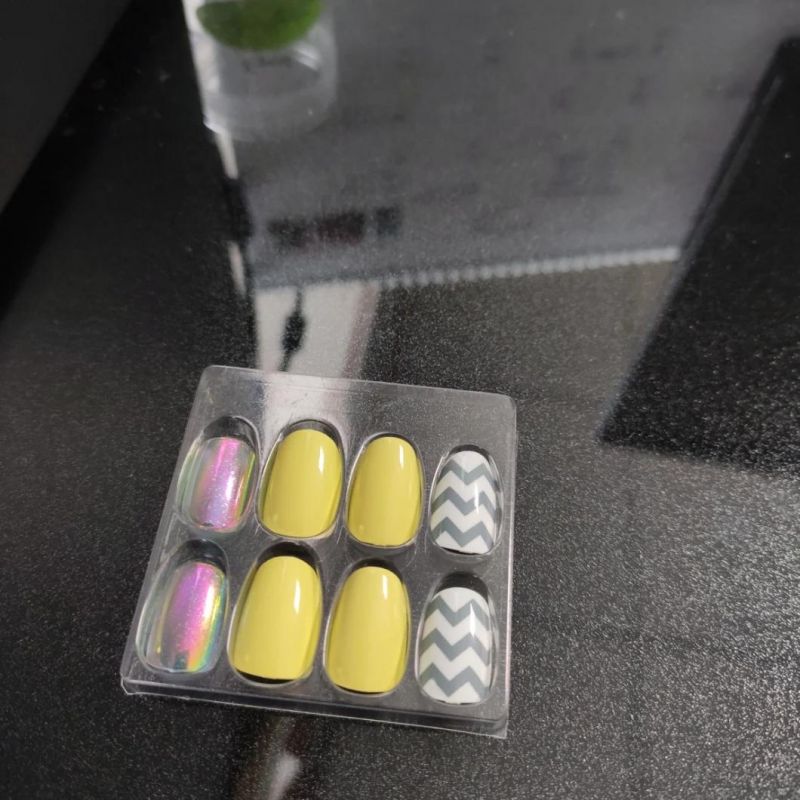 Plastic Customizing Fause Nail PET Cosmetic Packaging Tray