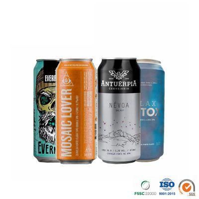 Food Grade Beverage Beer Drinks Custom Printed Standard 12oz 355ml Aluminum Cans