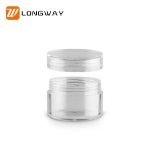 Beauty Color Customizable Mini Size Travel Jar PS Clear Plastic 5g Cosmetics Eye Cream Jar