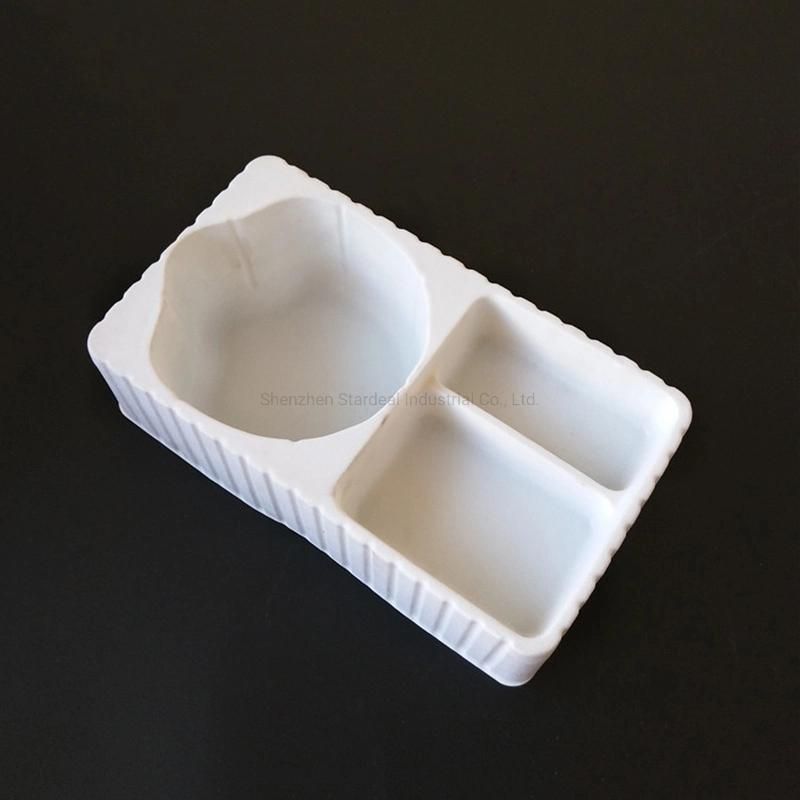 Custom Disposable Plastic White PS Cosmetic Blister Insert Trays