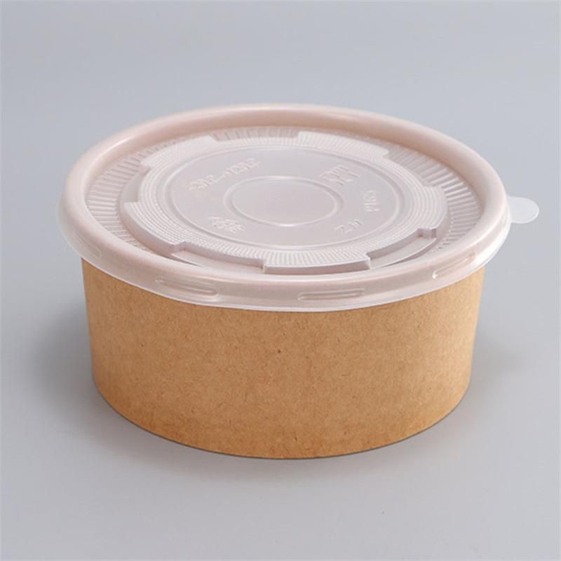 35oz Kraft Paper Bowls Disposable Soup Containers with Lids