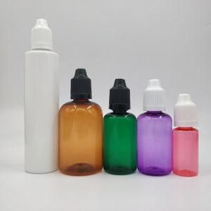 50ml 60ml 120ml Vape Juice E Cigarette Bottles with Child Proof Cap