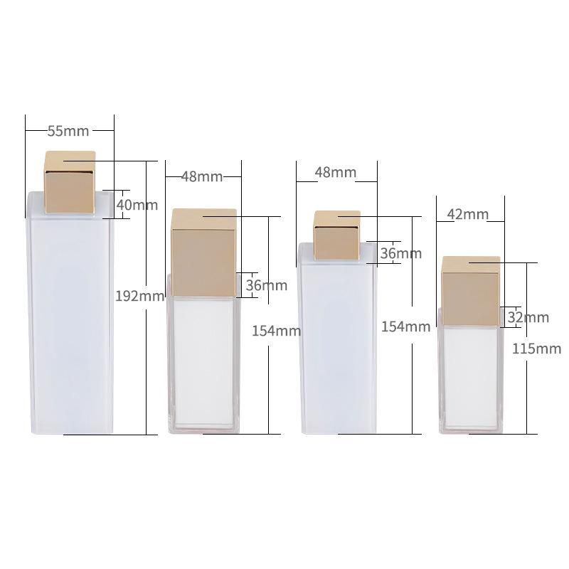 30ml 80ml 100ml 200ml Elegant Plastic Acrylic White Empty Lotion Serum Bottle for Skin Care Product