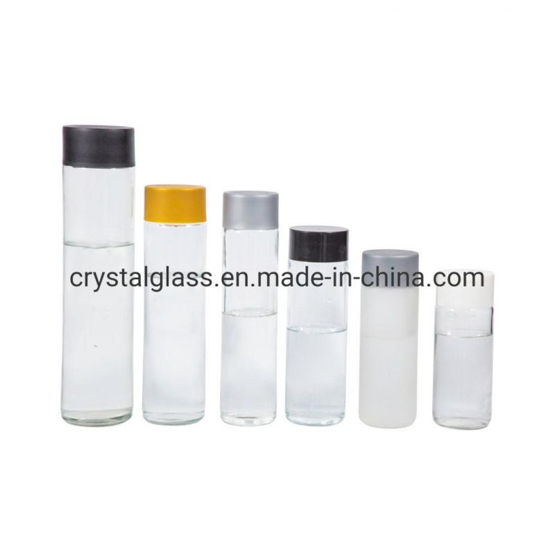 500ml Mineral Water Glass Bottle with Stainless Steel/Aluminum/Bamboo Cap