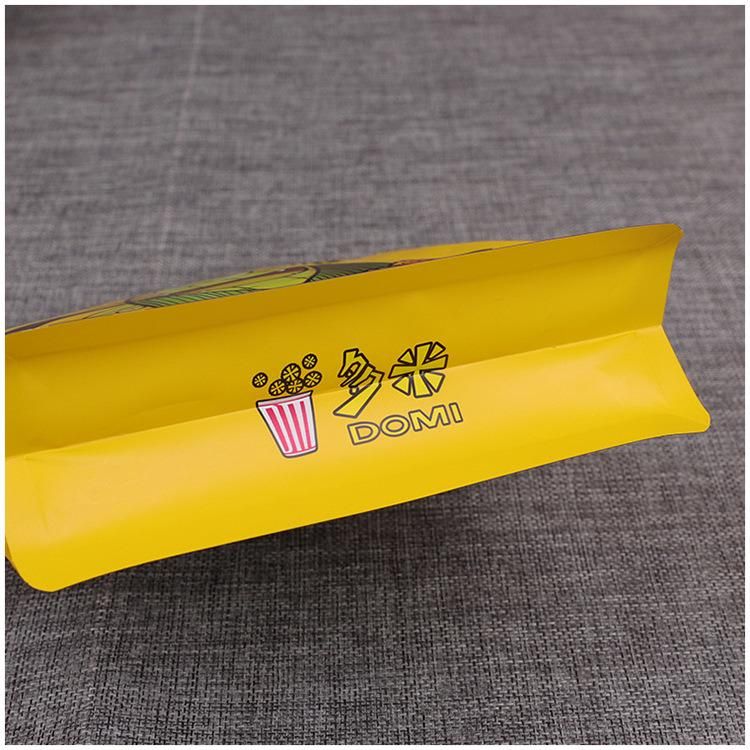 Quad Seal Paper Bag with Zipper for Popcorn