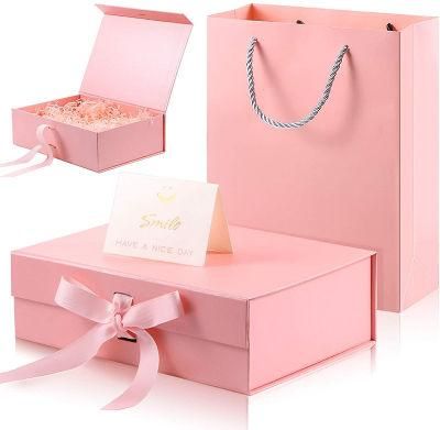Recycled Classic Primary Color Deep Foldable Magnetic Presentation Gift Box Package for Perfume Package