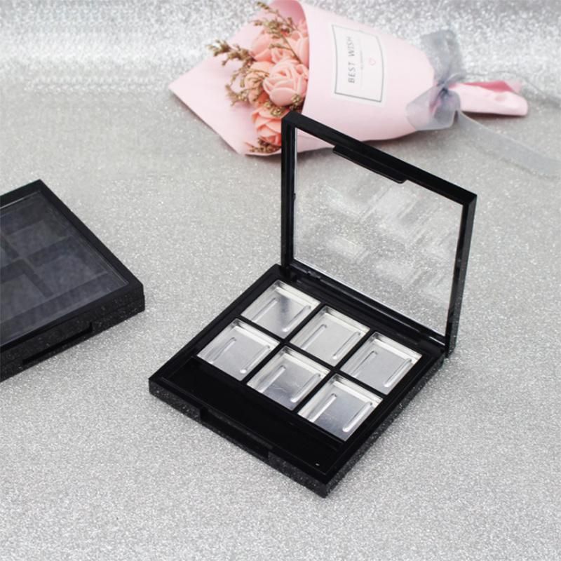 Ready to Ship 6 Colors Customized Private Label Empty Plastic Make up Cosmetics Eyeshadow Palette Packaging