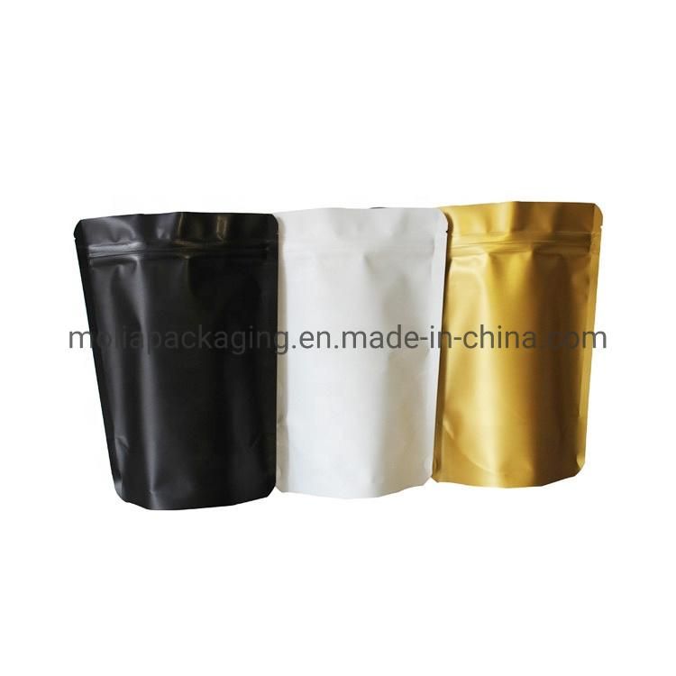 Gold /Matte Stand up Smell Proof Mylar Bag 1oz