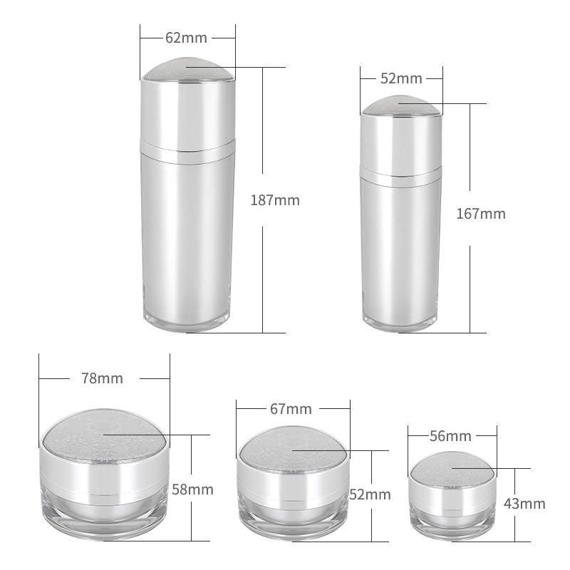 15g 30g 50g Jar 60ml 120ml Bottle Empty Elegant Cosmetic Container Cream Jar and Bottle Set Cosmetic Packaging