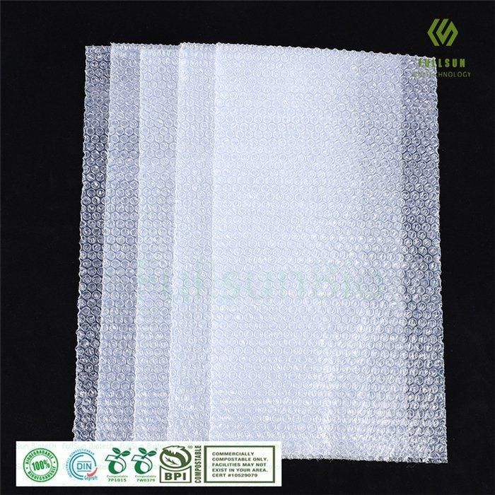 Biodegradable Packaging Compostable Home Appliances Hardware Accessories Jewelry Stationery Electronic Products Box Protective Bubble Film Membrane Plastic Bag