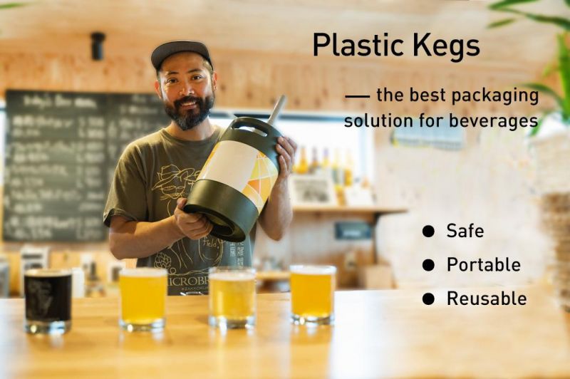 Plastic 5L Beer Keg Free of Explosion