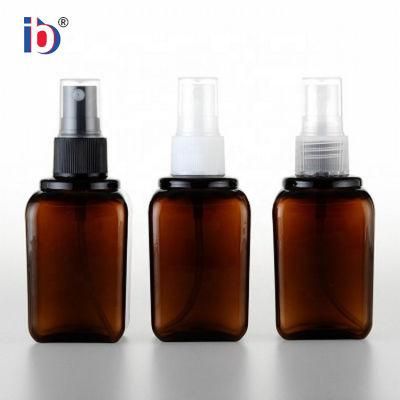 Brown Plastic Cosmetic Pet Bottles with Colors for Business Trips