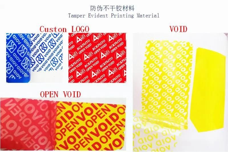 Tamper Evidence Custom Printed Tape (PET) Packing Tape