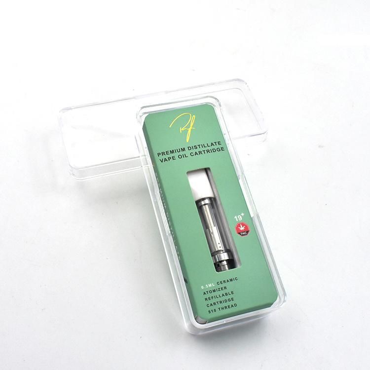 Wholesale Vape Cart Crystal Packaging Box with Custom Card Paper Logo