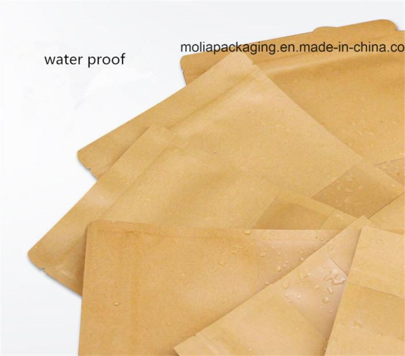 Brown Kraftpaper Food Packaging Bag with Ziplock