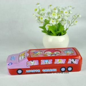 Custom Tinplate Metal Pencil Case, Bus Shape Pencil Case, Metal Pencil Box