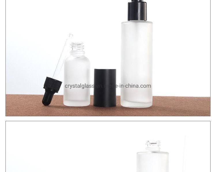 New Style Cosmetic Beautysets for Lotion Bottle and Essential Oil Bottle with Black Caps