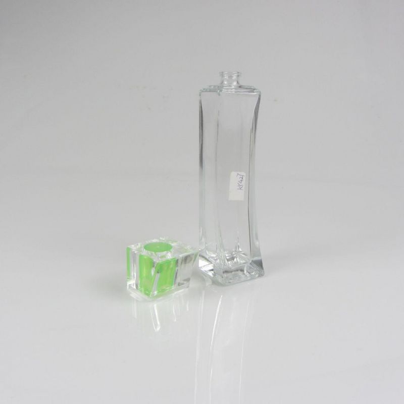 New Arrival Crimp Neck Clear Perfume Bottle 50ml