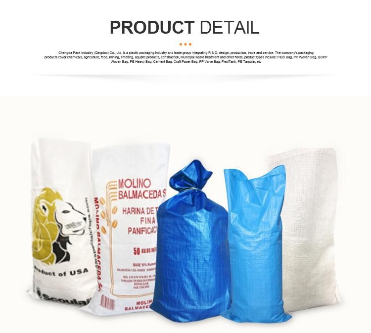 50kg PP Woven Bag Recycled Polypropylene Bags for Sale