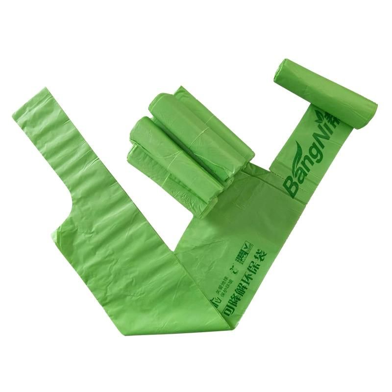 Customized Disposable Environmental Vest Handle Plastic Bags