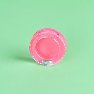 New Design Round Shape Matte Cap Cosmetic Packaging Compact Powder Case Plastic Foundation Case