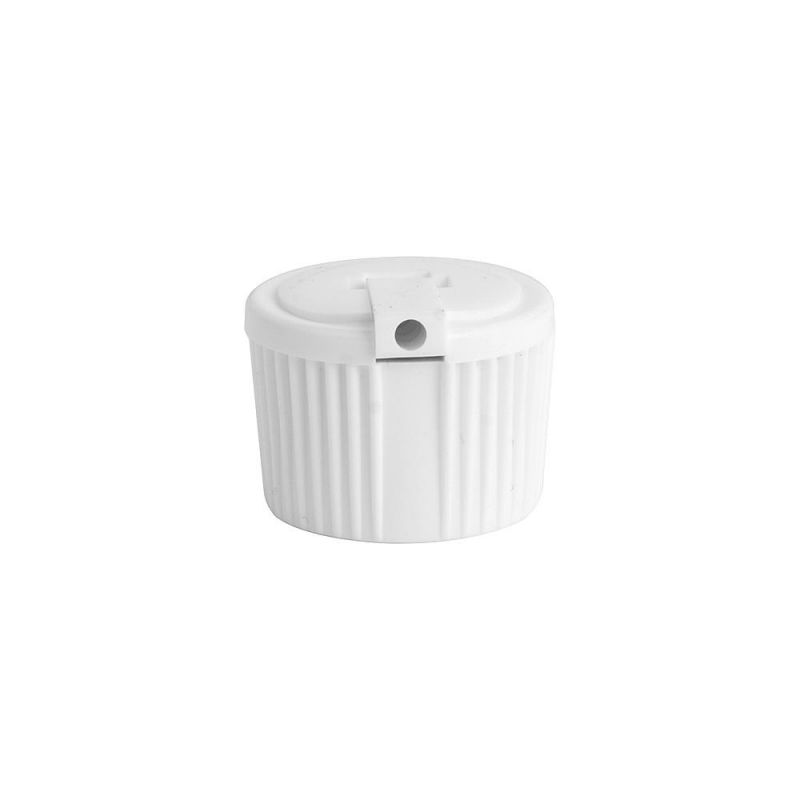 China Supplier 24/410 White Plastic Flip Top Turret Cap