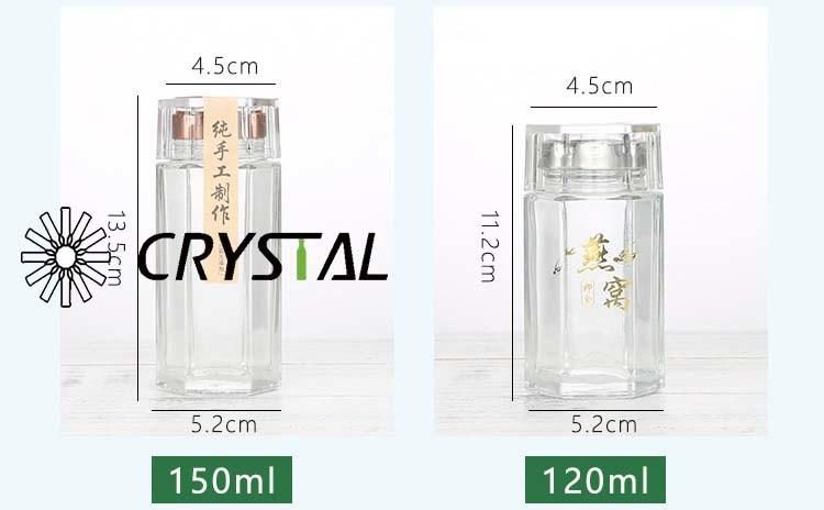 12oz Bird′s-Nest Diversiform Shape Glass Bottle for Bird′s-Nest /Honey Storage