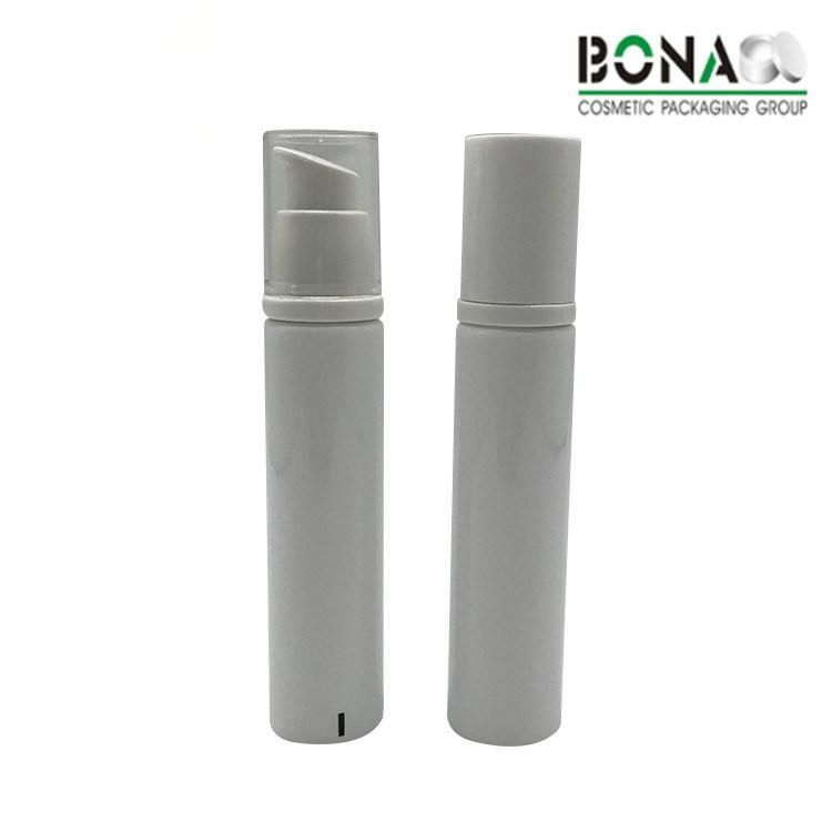 30ml 50ml PCR Matte Black Soft Touch Tube with Airless Pump for Cosmetic Packaging