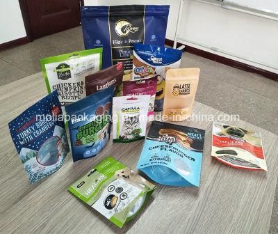 Custom Matte Plastic Bags/Stand up Pouch with Zipper for Dog Food 80g Bags with High Quality