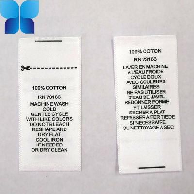 Low Price Screen Printing Labels for Garment Accessories