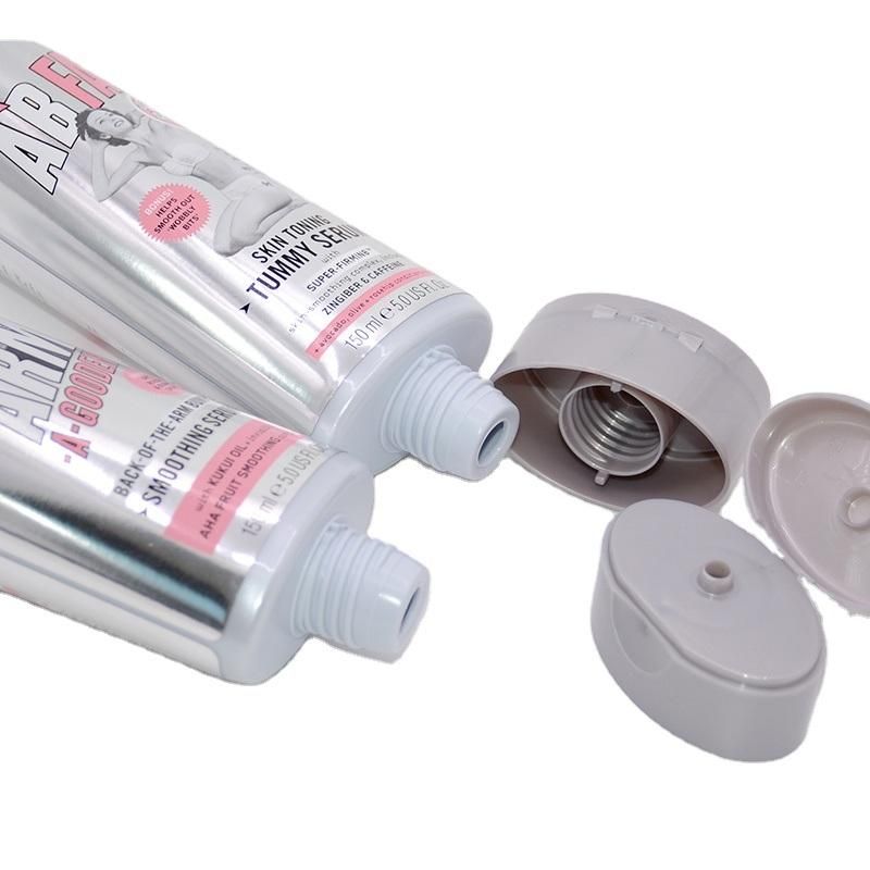 Oval PE Packaging Cosmetic Body Lotion Labeling Plastic Squeeze Tube